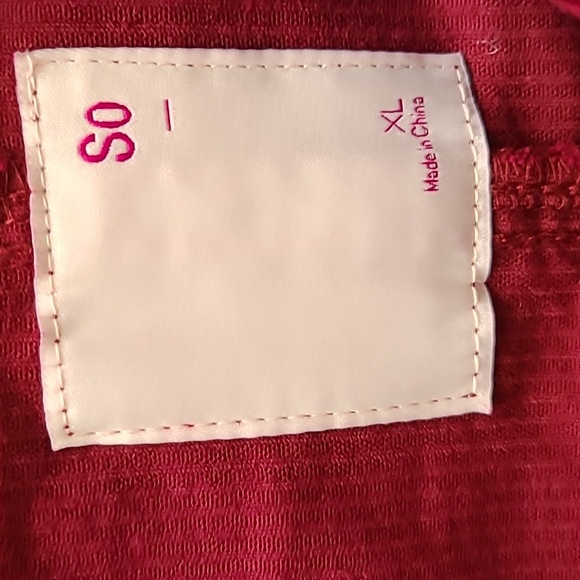 SO BRAND WOMENS JUNIOR BEAUTIFUL BURGUNDY CORDOROY JUMPER/PENAFORE DRESS SIZE XL - Picture 16 of 16